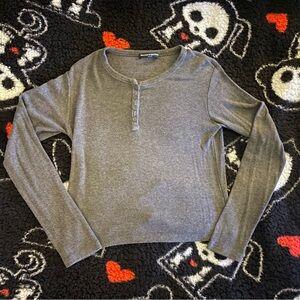 Brandy Melville Gray Long Sleeve